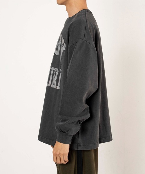 WEGO（ウィゴー）の「WEGO/カレッジロゴBIGロンT（Tシャツ/カットソー・メンズ・オフホワイト/スミクロ・MEDIUM/LARGE）」の17枚目の写真