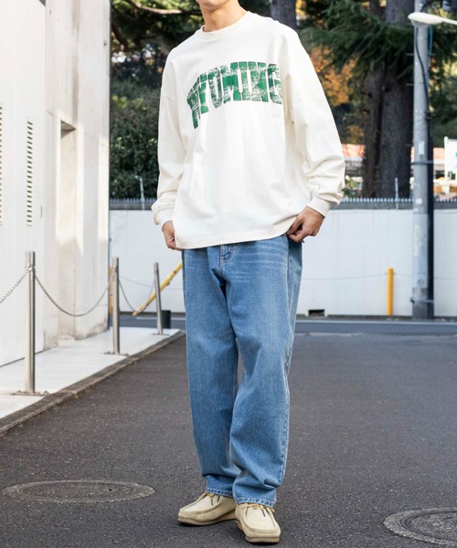 WEGO（ウィゴー）の「WEGO/カレッジロゴBIGロンT（Tシャツ/カットソー・メンズ・オフホワイト/スミクロ・MEDIUM/LARGE）」の22枚目の写真