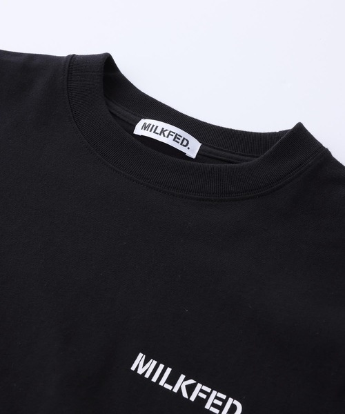 MILKFED.（ミルクフェド）の「WIDE L/S TEE CIRCLE LOGO/ビッグシルエット バックプリント 長袖Tシャツ（Tシャツ/カットソー・レディース・ホワイト/ブラック/ネイビー・ONE SIZE）」の12枚目の写真