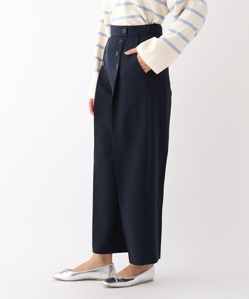 OPAQUE.CLIP（オペークドットクリップ）の「◆ストレッチダブルクロス マリンパンツ【WEB限定サイズ】（その他パンツ・レディース・カーキ/ネイビー/ホワイト系・38/40/42）」の5枚目の写真