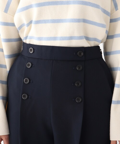 OPAQUE.CLIP（オペークドットクリップ）の「◆ストレッチダブルクロス マリンパンツ【WEB限定サイズ】（その他パンツ・レディース・カーキ/ネイビー/ホワイト系・38/40/42）」の7枚目の写真