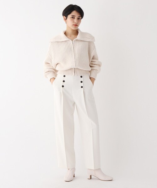 OPAQUE.CLIP（オペークドットクリップ）の「◆ストレッチダブルクロス マリンパンツ【WEB限定サイズ】（その他パンツ・レディース・カーキ/ネイビー/ホワイト系・38/40/42）」の14枚目の写真