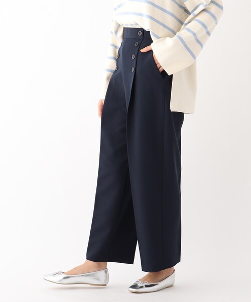 OPAQUE.CLIP（オペークドットクリップ）の「◆ストレッチダブルクロス マリンパンツ【WEB限定サイズ】（その他パンツ・レディース・カーキ/ネイビー/ホワイト系・38/40/42）」の17枚目の写真