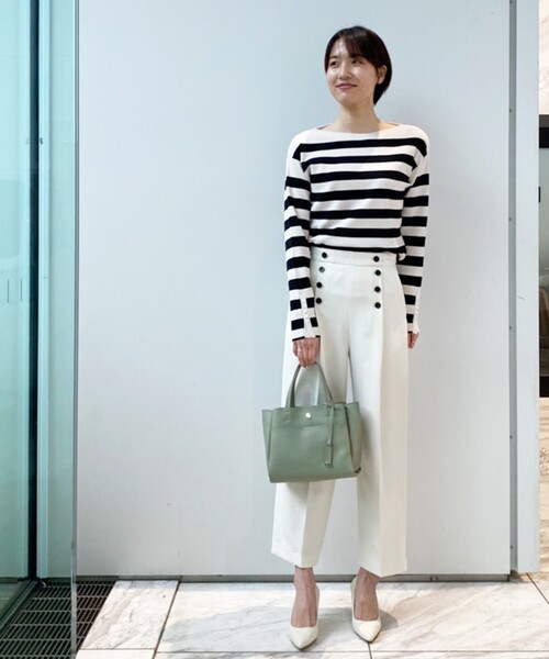 OPAQUE.CLIP（オペークドットクリップ）の「◆ストレッチダブルクロス マリンパンツ【WEB限定サイズ】（その他パンツ・レディース・カーキ/ネイビー/ホワイト系・38/40/42）」の21枚目の写真