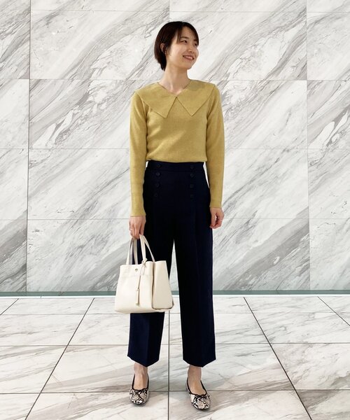 OPAQUE.CLIP（オペークドットクリップ）の「◆ストレッチダブルクロス マリンパンツ【WEB限定サイズ】（その他パンツ・レディース・カーキ/ネイビー/ホワイト系・38/40/42）」の22枚目の写真