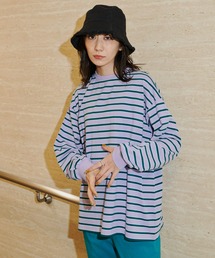 Auntie Rosa Holiday | マルチボーダーBIGロンT(Tシャツ/カットソー)