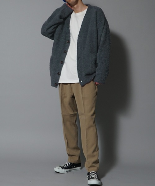 JOKER（ジョーカー）の「【JOKER】モコモコニットカーディガン（カーディガン/ボレロ・メンズ・グレー/チャコール・M/L）」の6枚目の写真