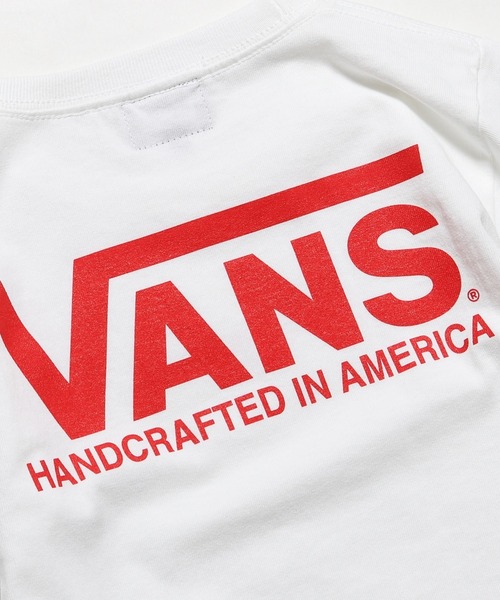 VANS(バンズ)の「VANS/バンズ Handcrafted in America S/S T-Shirts Kids キッズ 半袖ロゴTシャツ(Tシャツ/カットソー・キッズ・ブラック/ホワイト×レッド/ホワイト×ブラック・110/130/150)」の7枚目の写真