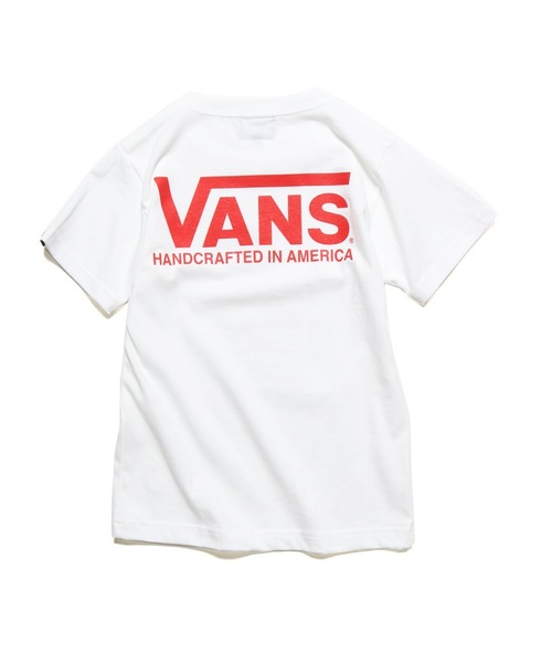 VANS(バンズ)の「VANS/バンズ Handcrafted in America S/S T-Shirts Kids キッズ 半袖ロゴTシャツ(Tシャツ/カットソー・キッズ・ブラック/ホワイト×レッド/ホワイト×ブラック・110/130/150)」の8枚目の写真
