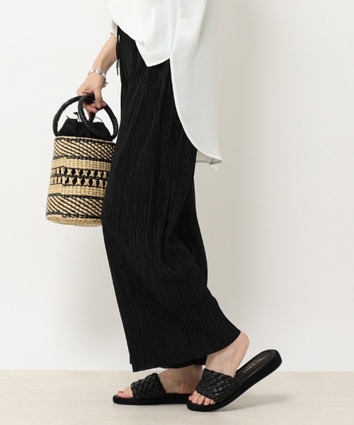 RIVE DROITE（リヴドロワ）の「WEB限定/プリーツイージーパンツ（その他パンツ・レディース・ブラック/アイボリー/グレー・FREE）」の10枚目の写真