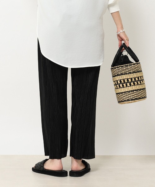 RIVE DROITE（リヴドロワ）の「WEB限定/プリーツイージーパンツ（その他パンツ・レディース・ブラック/アイボリー/グレー・FREE）」の11枚目の写真