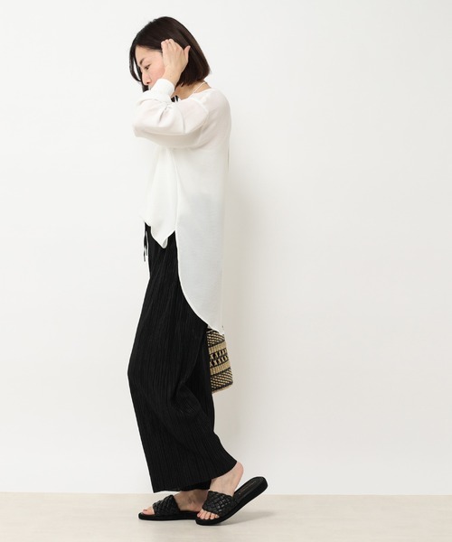 RIVE DROITE（リヴドロワ）の「WEB限定/プリーツイージーパンツ（その他パンツ・レディース・ブラック/アイボリー/グレー・FREE）」の13枚目の写真