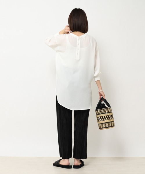 RIVE DROITE（リヴドロワ）の「WEB限定/プリーツイージーパンツ（その他パンツ・レディース・ブラック/アイボリー/グレー・FREE）」の14枚目の写真