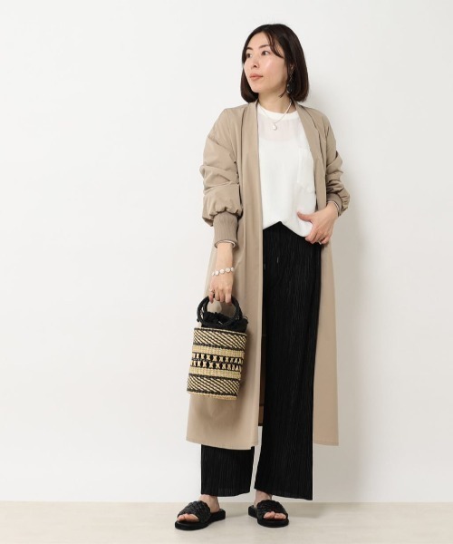 RIVE DROITE（リヴドロワ）の「WEB限定/プリーツイージーパンツ（その他パンツ・レディース・ブラック/アイボリー/グレー・FREE）」の19枚目の写真