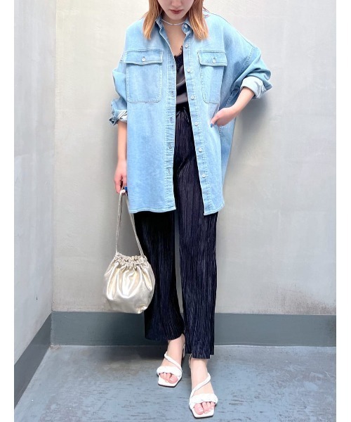 RIVE DROITE（リヴドロワ）の「WEB限定/プリーツイージーパンツ（その他パンツ・レディース・ブラック/アイボリー/グレー・FREE）」の20枚目の写真