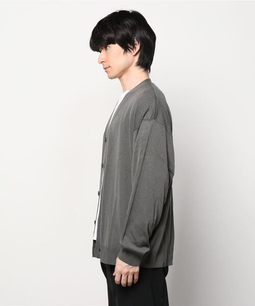 JOHN'S CLOSET(ジョンズクローゼット)の「【i】12Gルーズフィットカーディガン(カーディガン/ボレロ・メンズ・サックスブルー/イエロー/アイボリー/グリーン/チャコールグレー・MEDIUM/LARGE/X-LARGE)」の17枚目の写真