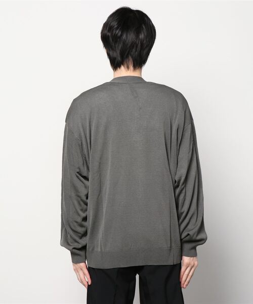 JOHN'S CLOSET(ジョンズクローゼット)の「【i】12Gルーズフィットカーディガン(カーディガン/ボレロ・メンズ・サックスブルー/イエロー/アイボリー/グリーン/チャコールグレー・MEDIUM/LARGE/X-LARGE)」の18枚目の写真