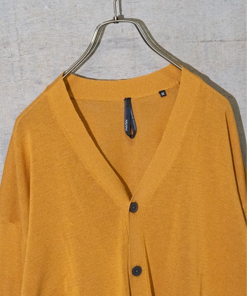 JOHN'S CLOSET(ジョンズクローゼット)の「【i】12Gルーズフィットカーディガン(カーディガン/ボレロ・メンズ・サックスブルー/イエロー/アイボリー/グリーン/チャコールグレー・MEDIUM/LARGE/X-LARGE)」の12枚目の写真