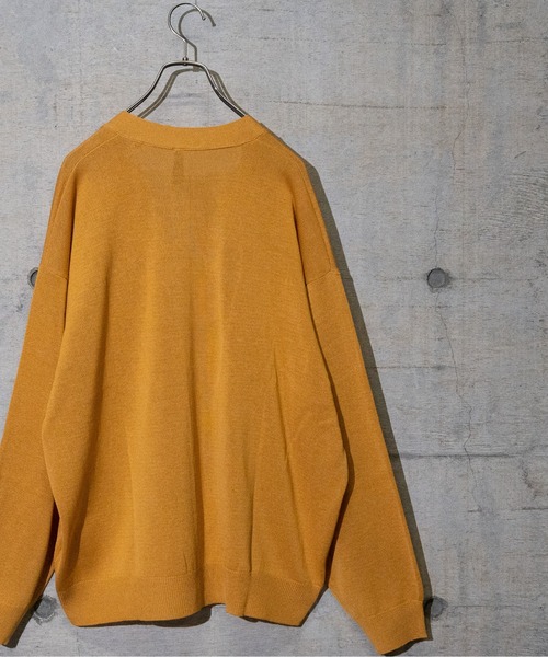 JOHN'S CLOSET(ジョンズクローゼット)の「【i】12Gルーズフィットカーディガン(カーディガン/ボレロ・メンズ・サックスブルー/イエロー/アイボリー/グリーン/チャコールグレー・MEDIUM/LARGE/X-LARGE)」の6枚目の写真