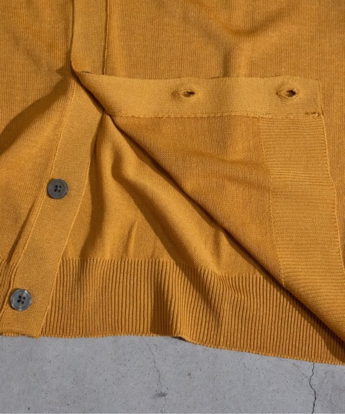 JOHN'S CLOSET(ジョンズクローゼット)の「【i】12Gルーズフィットカーディガン(カーディガン/ボレロ・メンズ・サックスブルー/イエロー/アイボリー/グリーン/チャコールグレー・MEDIUM/LARGE/X-LARGE)」の14枚目の写真