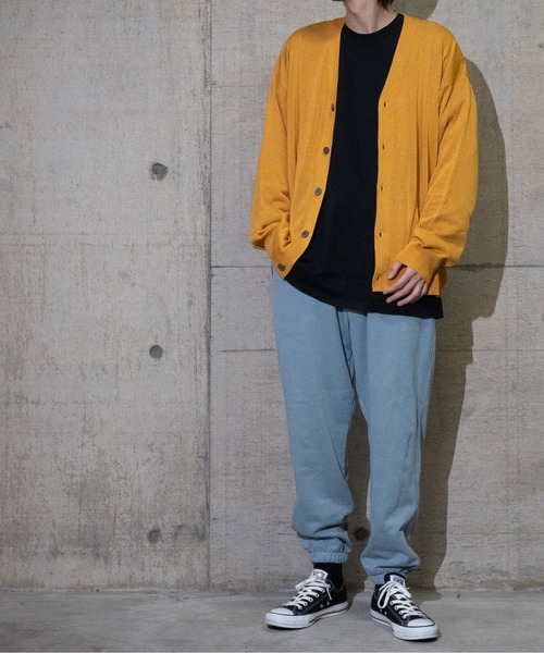 JOHN'S CLOSET(ジョンズクローゼット)の「【i】12Gルーズフィットカーディガン(カーディガン/ボレロ・メンズ・サックスブルー/イエロー/アイボリー/グリーン/チャコールグレー・MEDIUM/LARGE/X-LARGE)」の11枚目の写真