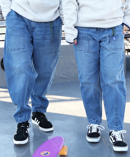 GERRY（ジェリー）の「GERRY テーパードクライミングパンツ（デニムパンツ・メンズ・サックスブルー/ベージュ/カーキ/ブラック/ブルー・X-LARGE/MEDIUM/SMALL/LARGE）」の4枚目の写真