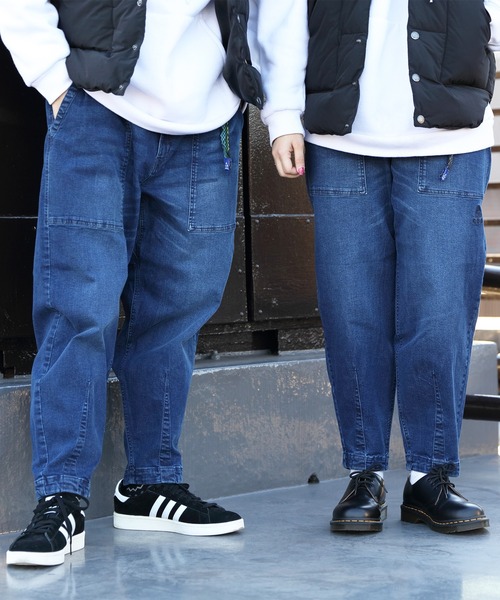 GERRY（ジェリー）の「GERRY テーパードクライミングパンツ（デニムパンツ・メンズ・サックスブルー/ベージュ/カーキ/ブラック/ブルー・X-LARGE/MEDIUM/SMALL/LARGE）」の5枚目の写真