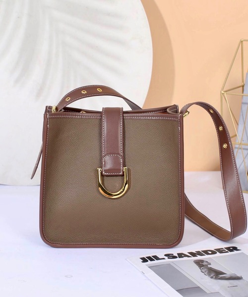 【OKUOKU　0909】本革　スクエア　ワンショルダーバッグ/oku-ba-301