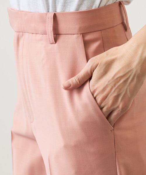 Whim Gazette（ウィムガゼット）の「ストレッチパンツ（スラックス・レディース・ダークグリーン/ピンク/ネイビー・38/36）」の16枚目の写真