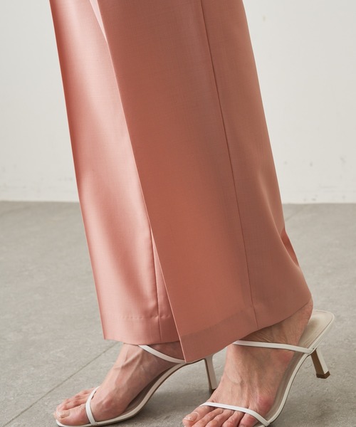 Whim Gazette（ウィムガゼット）の「ストレッチパンツ（スラックス・レディース・ダークグリーン/ピンク/ネイビー・38/36）」の17枚目の写真