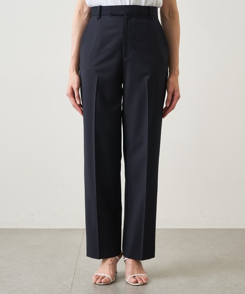 Whim Gazette（ウィムガゼット）の「ストレッチパンツ（スラックス・レディース・ダークグリーン/ピンク/ネイビー・38/36）」の9枚目の写真