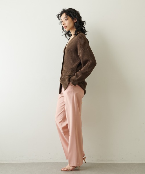 Whim Gazette（ウィムガゼット）の「ストレッチパンツ（スラックス・レディース・ダークグリーン/ピンク/ネイビー・38/36）」の21枚目の写真