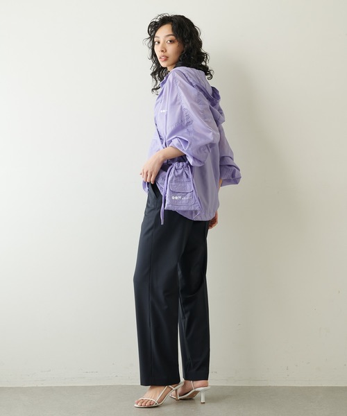 Whim Gazette（ウィムガゼット）の「ストレッチパンツ（スラックス・レディース・ダークグリーン/ピンク/ネイビー・38/36）」の5枚目の写真