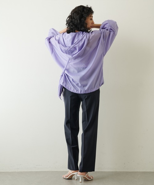 Whim Gazette（ウィムガゼット）の「ストレッチパンツ（スラックス・レディース・ダークグリーン/ピンク/ネイビー・38/36）」の6枚目の写真