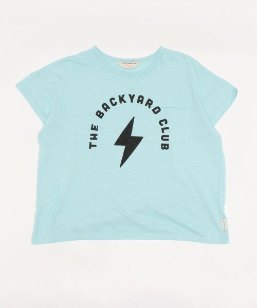 piupiuchick(ピュウピュウチック)の「piupiuchick / フロントプリント Tシャツ(Tシャツ/カットソー・キッズ・ライトブルー・10Y/4Y/6Y/8Y)」の1枚目の写真