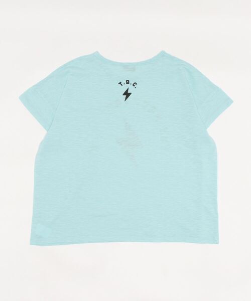 piupiuchick(ピュウピュウチック)の「piupiuchick / フロントプリント Tシャツ(Tシャツ/カットソー・キッズ・ライトブルー・10Y/4Y/6Y/8Y)」の2枚目の写真