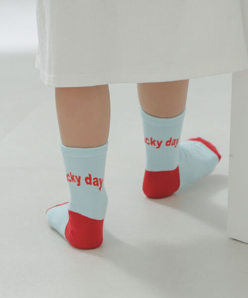 B:MING by BEAMS（ビーミングバイビームス）の「B:MING by BEAMS / バックロゴ ソックス（13~21cm）（ソックス/靴下・キッズ・ブルー/レッド/イエロー・L 19-21㎝/S 13-15㎝/M 16-18㎝）」の5枚目の写真