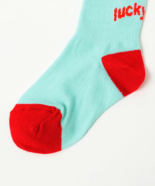 B:MING by BEAMS（ビーミングバイビームス）の「B:MING by BEAMS / バックロゴ ソックス（13~21cm）（ソックス/靴下・キッズ・ブルー/レッド/イエロー・L 19-21㎝/S 13-15㎝/M 16-18㎝）」の8枚目の写真