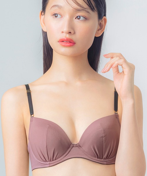 WING（ウイング）の「「ナチュラルアップブラ」（ブラジャー・レディース・ブラック/パープル/ブラウン/グリーン/サーモンピンク/ベージュ/オリーブ/ブルー/ライトピンク/グレー系その他/エンジ/ダークブラウン/ピンクベージュ/サックスブルー/グレー/ライトベージュ/サンドベージュ・B65/B70/C70/D70/B75/A65/A70/A75/C65/C75/D65/D75/E65/E70/E75/F65/F70/F75/E80/B80/C80/D80/A80/F80/AA70/AA65/AA75）」の17枚目の写真