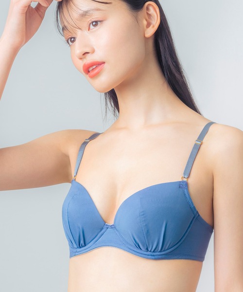 WING（ウイング）の「「ナチュラルアップブラ」（ブラジャー・レディース・ブラック/パープル/ブラウン/グリーン/サーモンピンク/ベージュ/オリーブ/ブルー/ライトピンク/グレー系その他/エンジ/ダークブラウン/ピンクベージュ/サックスブルー/グレー/ライトベージュ/サンドベージュ・B65/B70/C70/D70/B75/A65/A70/A75/C65/C75/D65/D75/E65/E70/E75/F65/F70/F75/E80/B80/C80/D80/A80/F80/AA70/AA65/AA75）」の12枚目の写真
