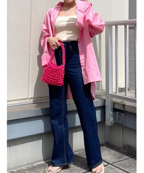 THROW by SLY(スローバイスライ)の「THROW HW WIDE LEG PT-A ハイウエスト ワイドレグ デニムパンツ(デニムパンツ・レディース・ブルー・24inch/25inch/26inch/23inch)」の10枚目の写真