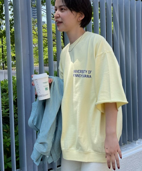 セール ユニセックスで着れる University 半袖スウェット Tシャツ カットソー Ciaopanic チャオパニック のファッション通販 Zozotown