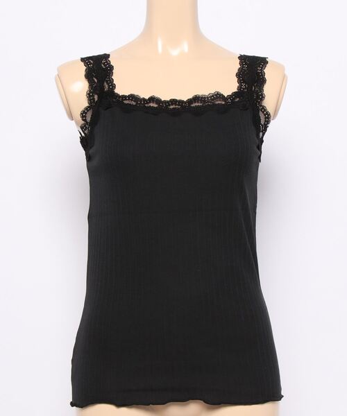 Te chichi（テチチ）の「前後2wayレースタンクトップ（タンクトップ・レディース・ブラック/オフホワイト/グリーン/ラベンダー・ﾌﾘ-）」の7枚目の写真