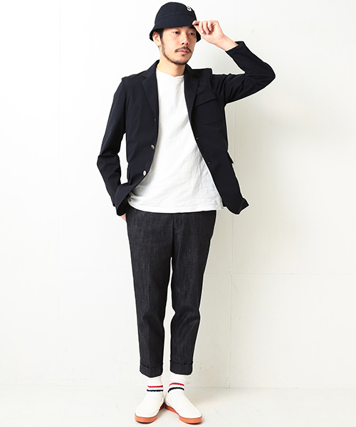 BEAMS PLUS（ビームスプラス）の「BEAMS PLUS / クロップド デニムパンツ（デニムパンツ・メンズ・インディゴブルー・MEDIUM/SMALL/LARGE/X-LARGE）」の9枚目の写真