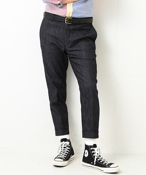 BEAMS PLUS（ビームスプラス）の「BEAMS PLUS / クロップド デニムパンツ（デニムパンツ・メンズ・インディゴブルー・MEDIUM/SMALL/LARGE/X-LARGE）」の13枚目の写真