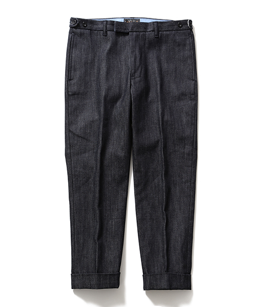 BEAMS PLUS（ビームスプラス）の「BEAMS PLUS / クロップド デニムパンツ（デニムパンツ・メンズ・インディゴブルー・MEDIUM/SMALL/LARGE/X-LARGE）」の2枚目の写真