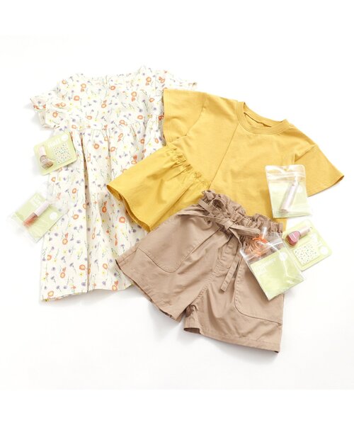 BREEZE(ブリーズ)の「リボンフリルショートパンツ(その他パンツ・キッズ・カーキ/サックスブルー/ピンク/ブルー/ベージュ・100/110/120/80/90/130/140)」の15枚目の写真