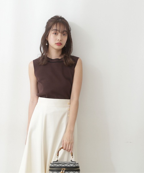 PROPORTIONBODYDRESSINGバイカラー2wayニットプルオーバー PROPORTION BODY DRESSING（プロポーションボディドレッシング