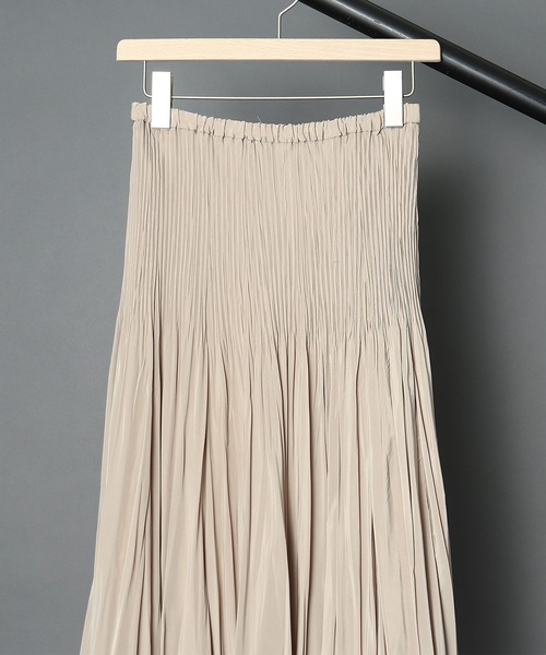 ADAWAS(アダワズ)の「【 ADAWAS / アダワス 】 2TONES PLEATED SKIRT / 2トーンプリーツスカート(スカート・レディース・ブラック/サンドベージュ・FREE)」の7枚目の写真