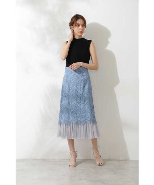 JILL STUART（ジルスチュアート）の「◆ノラシアーニット（ニット/セーター・レディース・ブルー/ホワイト/ブラック・FREE）」の7枚目の写真